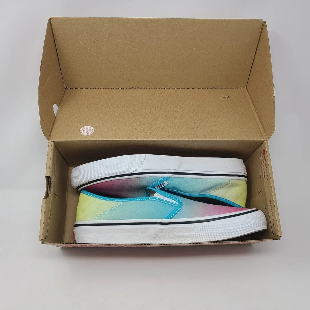 Vans Slip-On Sf Women 10 Multicolor Ombre Rainbow UltraCush VN0A3MVD4Y0